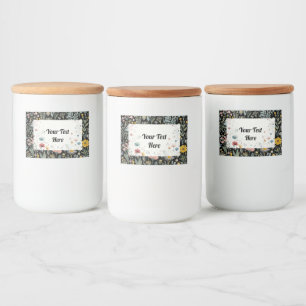 Étiquette Pour Bocaux Blossom dans le style : personnalisable