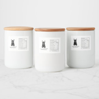 Étiquette Pour Bocaux Boîte de friandises personnalisée pour Frenchie -