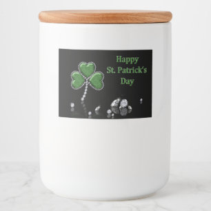 Étiquette Pour Bocaux Brilliant Happy St. Patrick's Day Diamonds