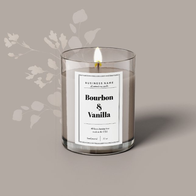 Étiquette Pour Bocaux Candle Product Label Design (Créateur téléchargé)