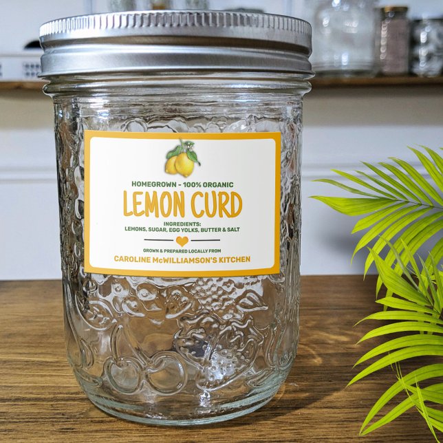 Étiquette Pour Bocaux Canned Lemon Food Label (Créateur téléchargé)