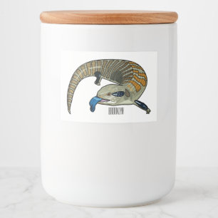 Étiquette Pour Bocaux Caricature en bleu