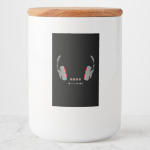 Étiquette Pour Bocaux Casques avec boutons de contrôle du volume des méd