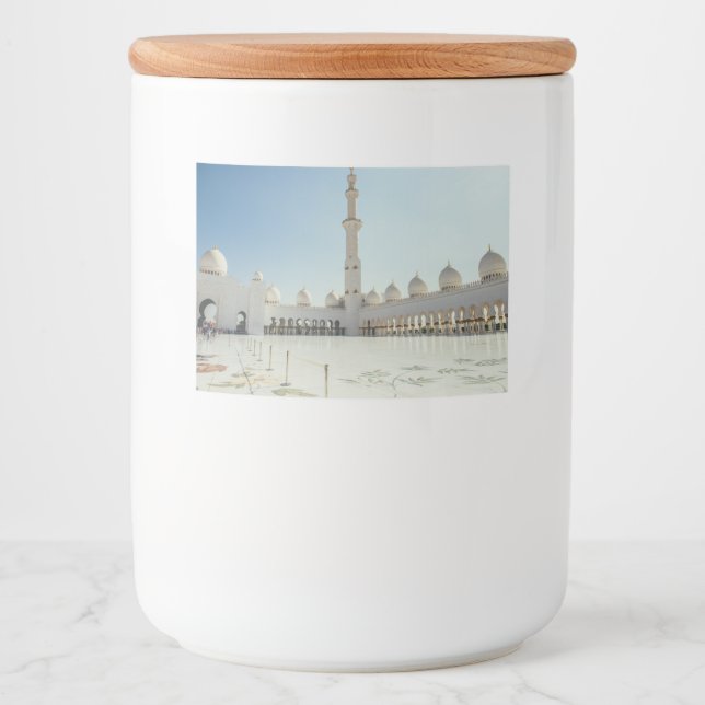 Étiquette Pour Bocaux Cheik Zayed Grand Mosque, Abu Dhabi (Devant)