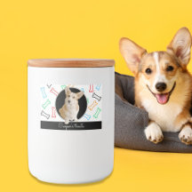 Chien traiter les os illustrés mignons avec la pho