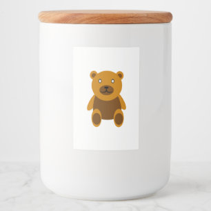Étiquette Pour Bocaux Clipart nounours Brown