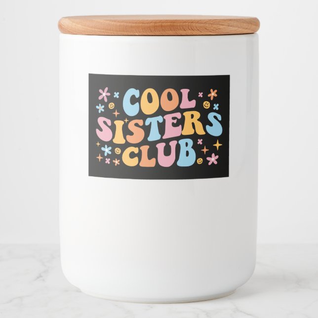 Étiquette Pour Bocaux Club des Sœurs Cool III (Devant)