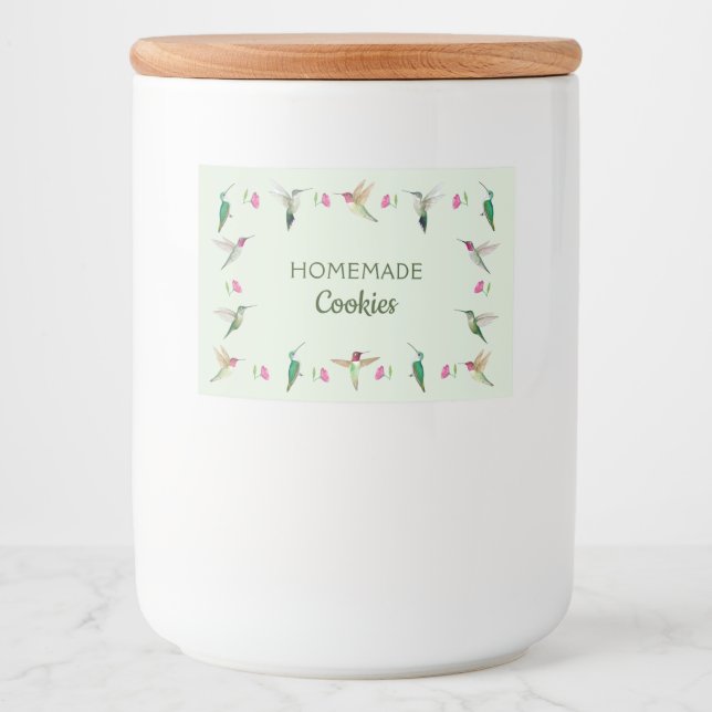 Étiquette Pour Bocaux Colibri (Devant)
