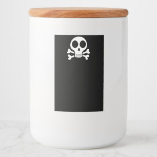Étiquette Pour Bocaux Conception de crâne de pirate
