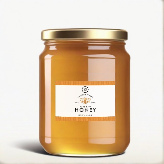 Étiquette Pour Bocaux Conception personnalisée de marque Premium Jar de  (Honey Sticker)