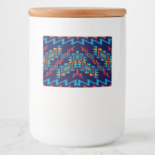 Étiquette Pour Bocaux Conception tordue d'abrégé sur formes