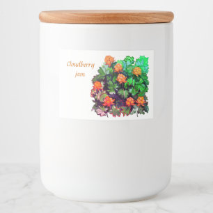 Étiquette Pour Bocaux Confiture aux myrtilles