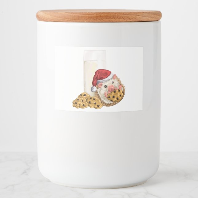Étiquette Pour Bocaux Cookie de Noël (Devant)