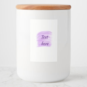 Étiquette Pour Bocaux Couleur d'aquarelle violet ajouter du texte ici pe