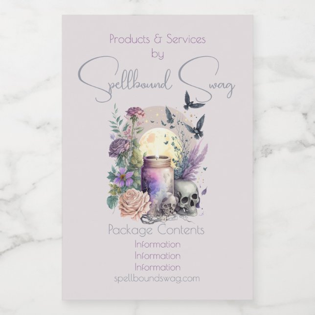 Étiquette Pour Bocaux Créez vos propres Roses gothiques (Étiquettes simples)