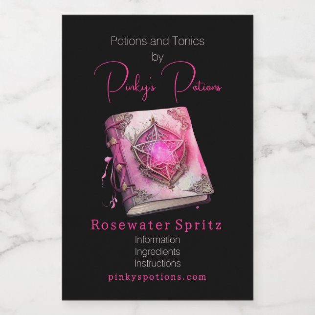 Étiquette Pour Bocaux Créez votre propre Apothecaire Grimoire Pentacle r (Étiquettes simples)