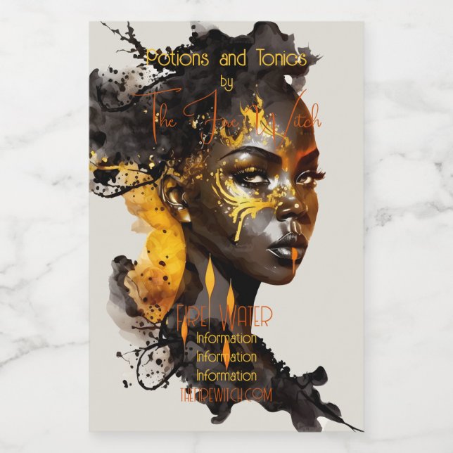 Étiquette Pour Bocaux Créez votre propre déesse d'or (Étiquettes simples)