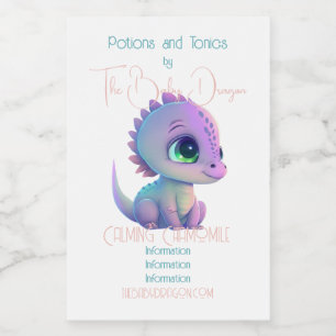 Étiquette Pour Bocaux Créez votre propre Dragon Bébé Violet