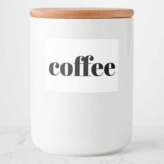 Étiquette Pour Bocaux Cuisine en céramique blanche Canards Accueil Stock (Devant)