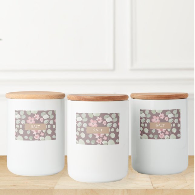 Étiquette Pour Bocaux Custom floral labels, Handmade jam labels (Créateur téléchargé)