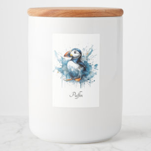 Étiquette Pour Bocaux Cute macaron en bleu aquarelle