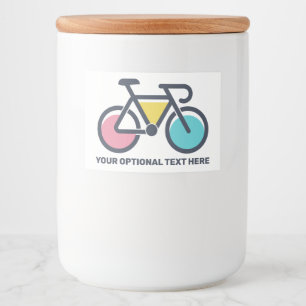 Étiquette Pour Bocaux Cycle de texte personnalisé