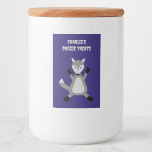 Étiquette Pour Bocaux Déplaisante Mignonne Halloween Wolf Traitements pe
