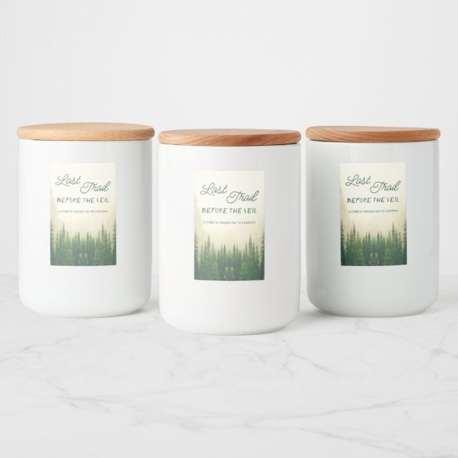 Étiquette Pour Bocaux Dernier Sentier Avant La Bachelorette Du Voile (Bouteilles)