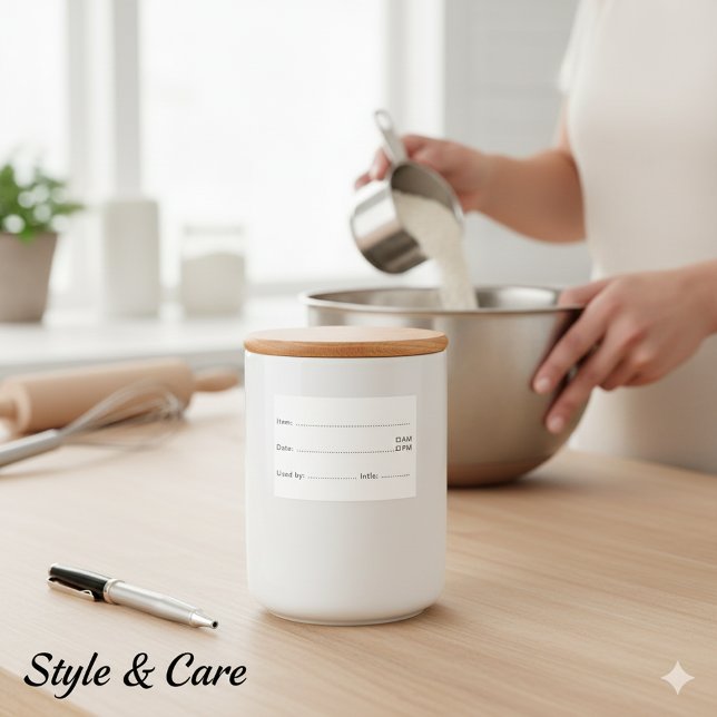 Étiquette Pour Bocaux Dissolvable Food Labels for Home and Kitchen (Dissolvable Food Labels for Home and Kitchen)