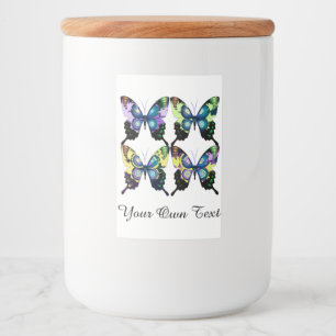 Étiquette Pour Bocaux Domaine de Morpho Bleu Bleu Bleu Élégant Papillons