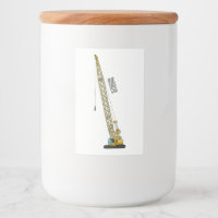 Dragline excavator cartoon illustration