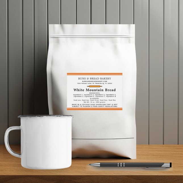 Étiquette Pour Bocaux Droit du chalet Accueil Boulangerie Ingrédients Al (CottageLawLabelswithIngredientsandAllergens-Rectangle)