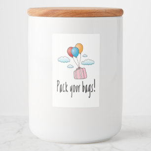 Étiquette Pour Bocaux Emballez vos sacs et partons en vacances