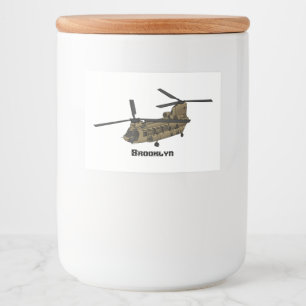Étiquette Pour Bocaux Exemple d'hélicoptère militaire Chinook