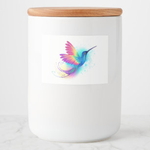Étiquette Pour Bocaux Exotic Rainbow Hummingbird