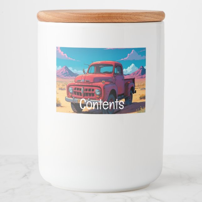 Étiquette Pour Bocaux Fancy Florale (Devant)