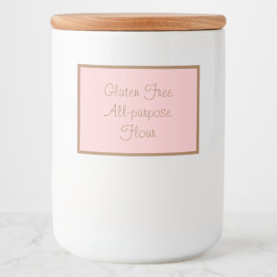 Étiquette Pour Bocaux Farine tout usage libre de gluten d'étiquette de