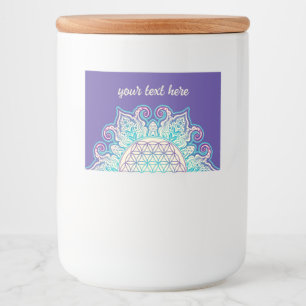 Étiquette Pour Bocaux Fleur De Vie - Indien Mandala 2