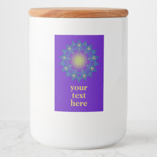 Étiquette Pour Bocaux Fleur De Vie - Mandala Indien 3