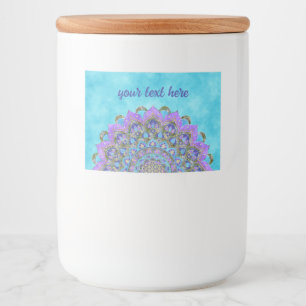 Étiquette Pour Bocaux Fleur de Vie - Mandala Style Inde 2