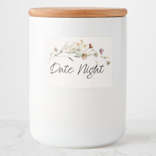 Étiquette Pour Bocaux Fleur miniature vintage dans un pot pour soirée en