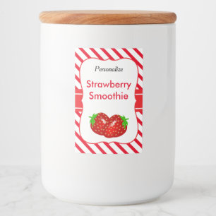 Étiquette Pour Bocaux Fraise Smoothie