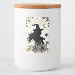 Étiquette Pour Bocaux Halloween contemporain moderne sorcière 3