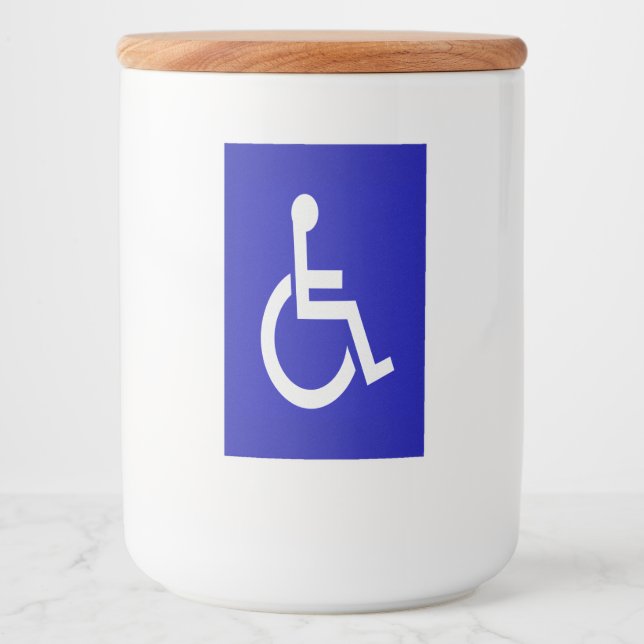 Étiquette Pour Bocaux Handicapés handicapés (Devant)