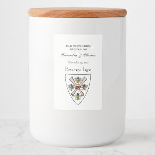 Étiquette Pour Bocaux Héraldique Vintage 4 abeilles rouleaux sur bouclie