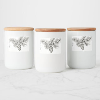 Étiquette Pour Bocaux Holiday & Winter label for candle, bottle, jar 