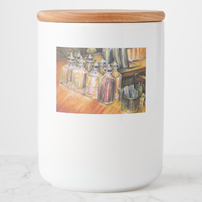 Étiquette Pour Bocaux Idéography of Golden Light (Devant)