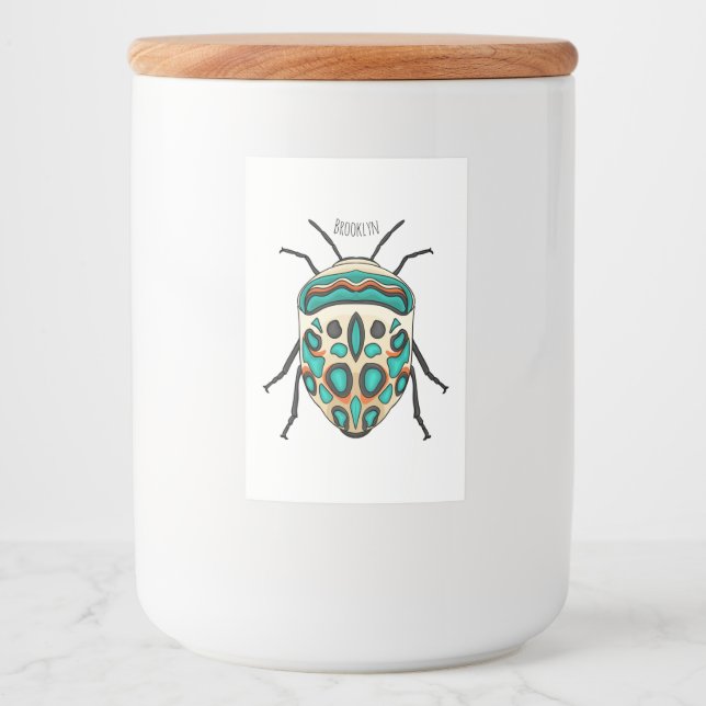 Étiquette Pour Bocaux Illustration de bug Picasso (Devant)