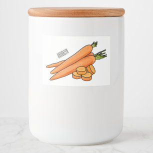 Étiquette Pour Bocaux Illustration de carotte