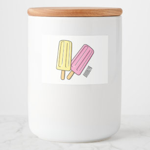 Étiquette Pour Bocaux Illustration de Ice pop